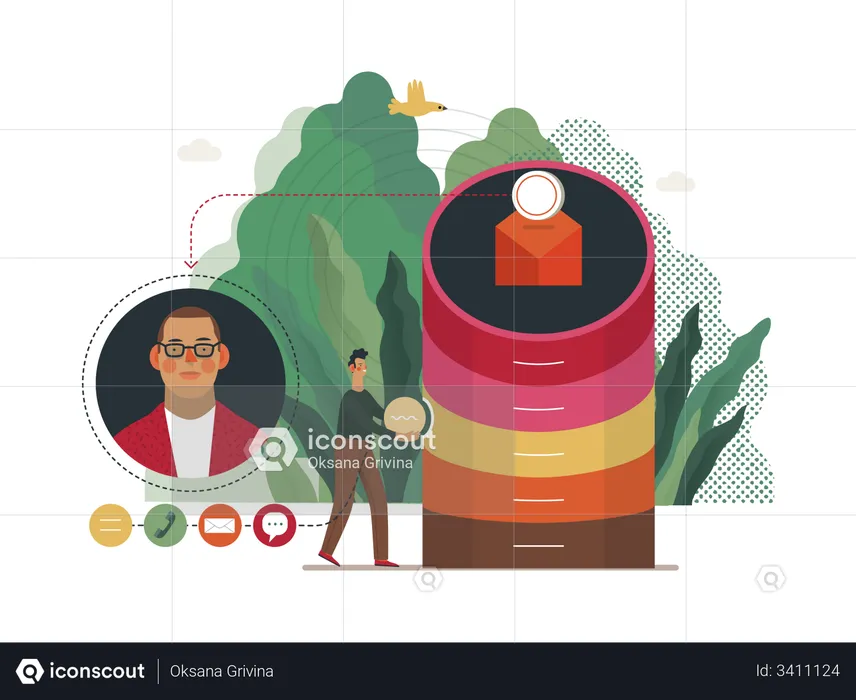 Nutzerdatenerfassung  Illustration