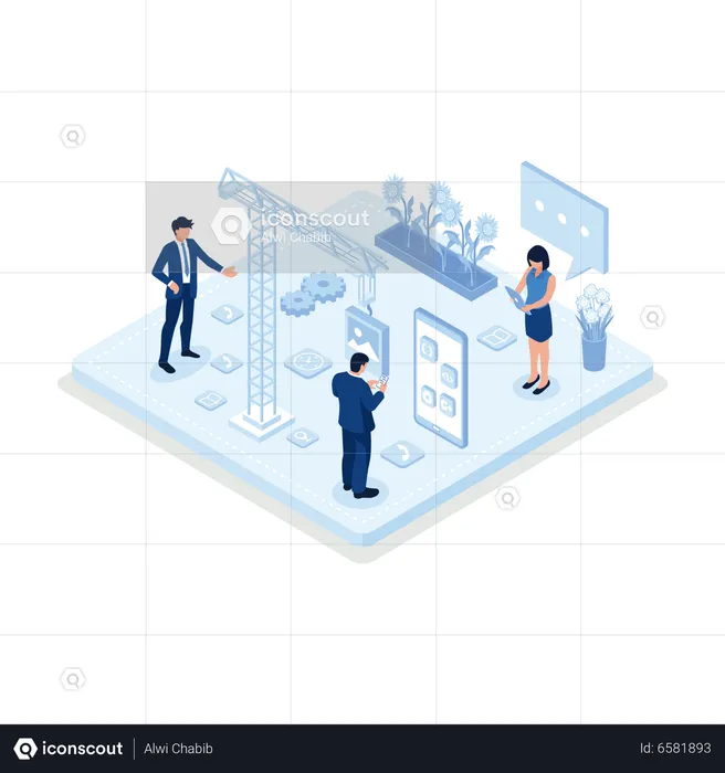 Benutzeroberflächenprogrammierung  Illustration