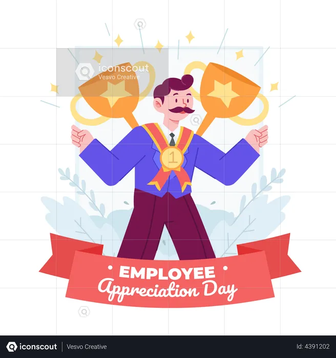 Best Employee  Illustration