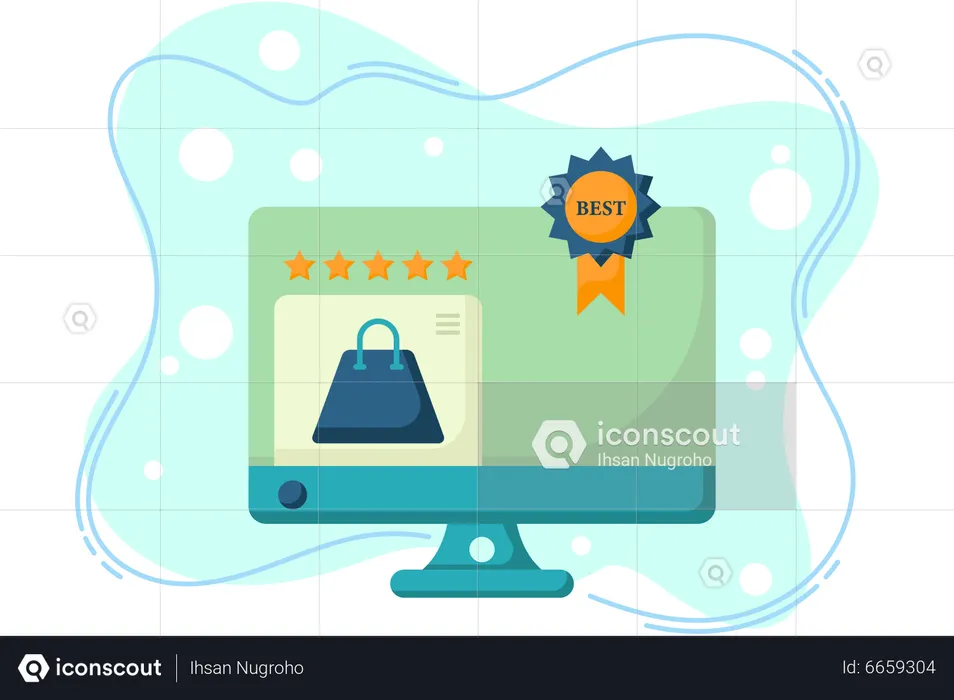 Best seller product rating  Illustration