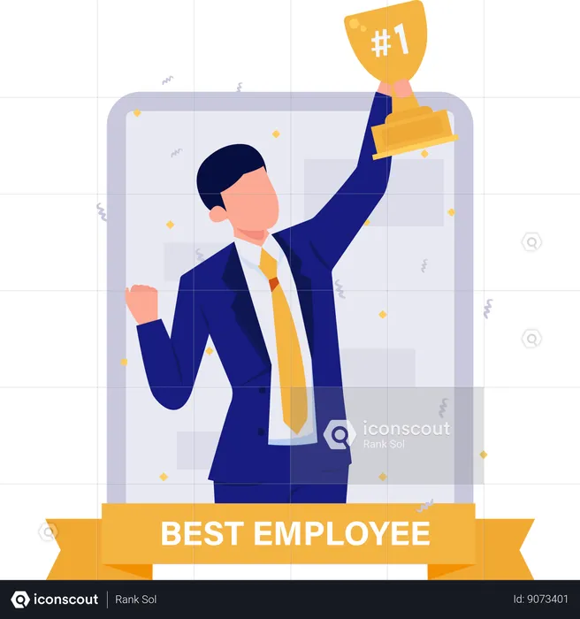 Best worker  Illustration