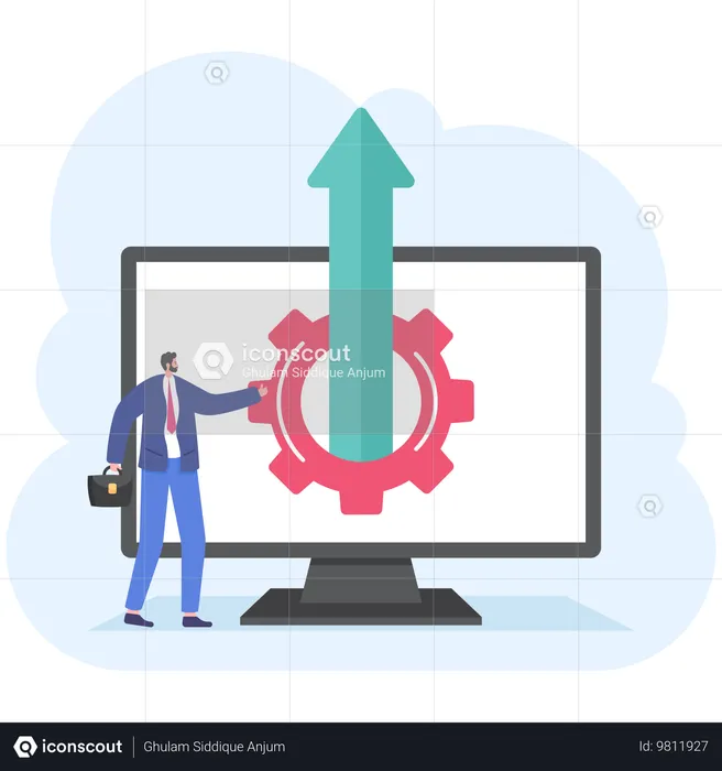 Betriebssystem-Update  Illustration