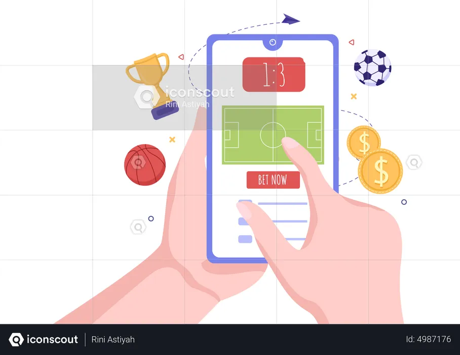 Betting app  Illustration