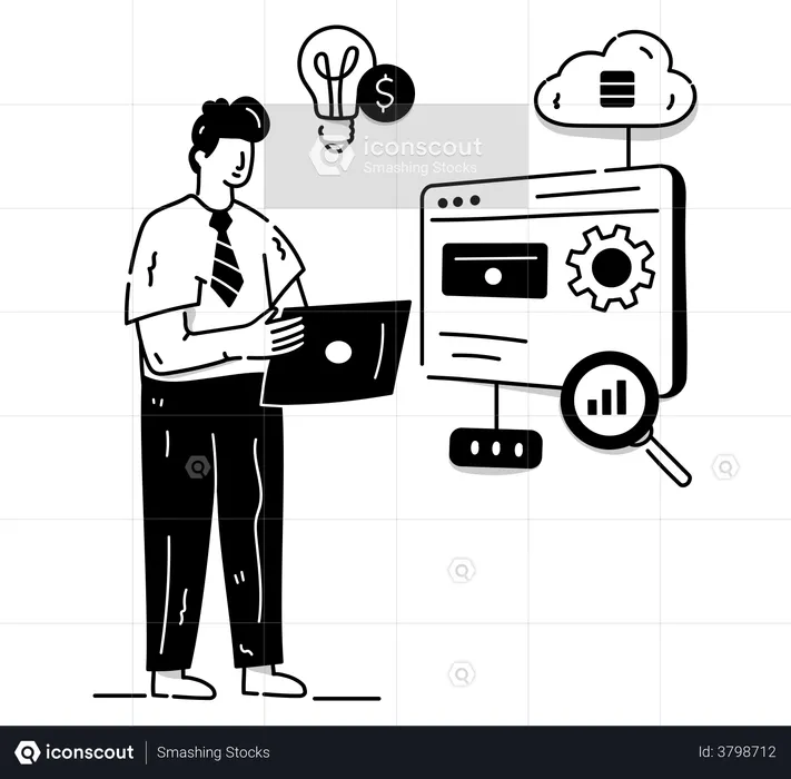 Bi Software  Illustration