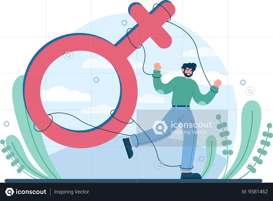 Bias and sexism in workplace  Illustration