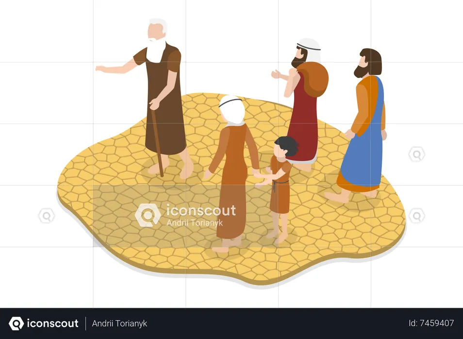 Biblical Moses Prophet  Illustration