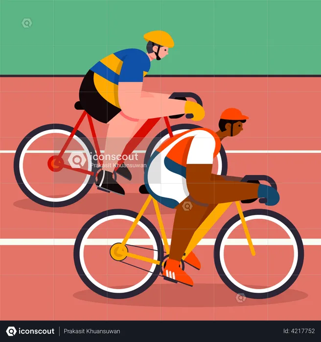 Bicycle race  Illustration