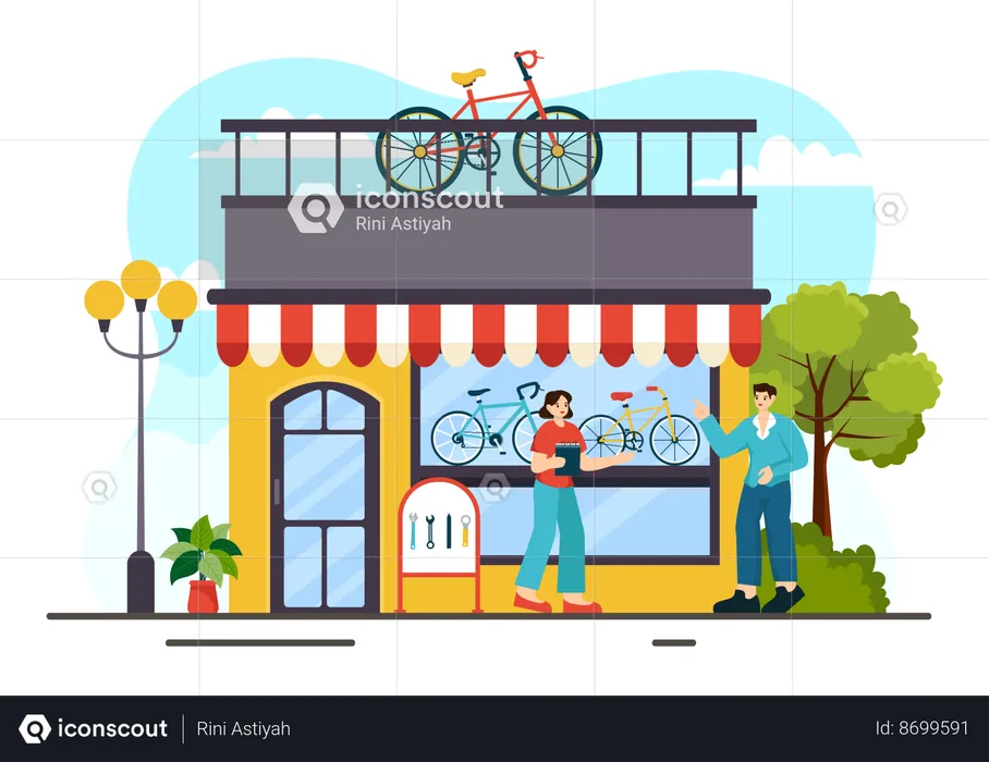 Bicycle Store  Illustration