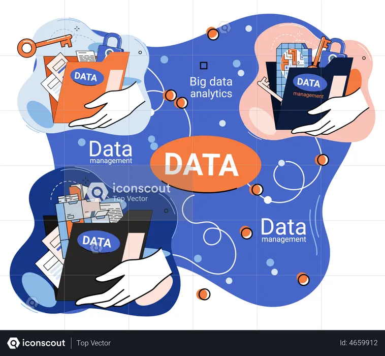 Big data analysis and management  Illustration