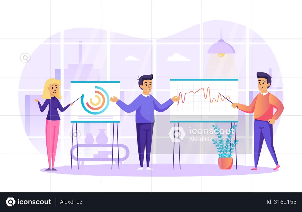 Best Big data analysis and Market research Illustration download in PNG ...