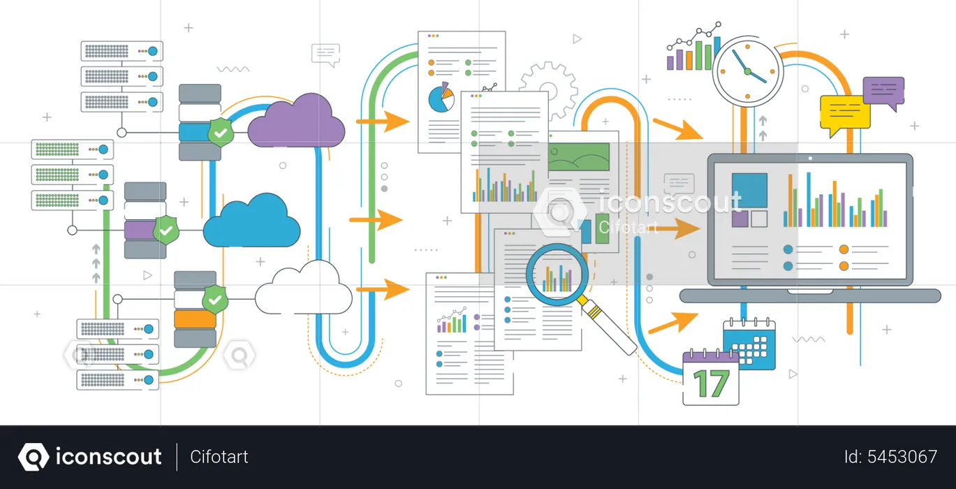 Big data analysis process  Illustration