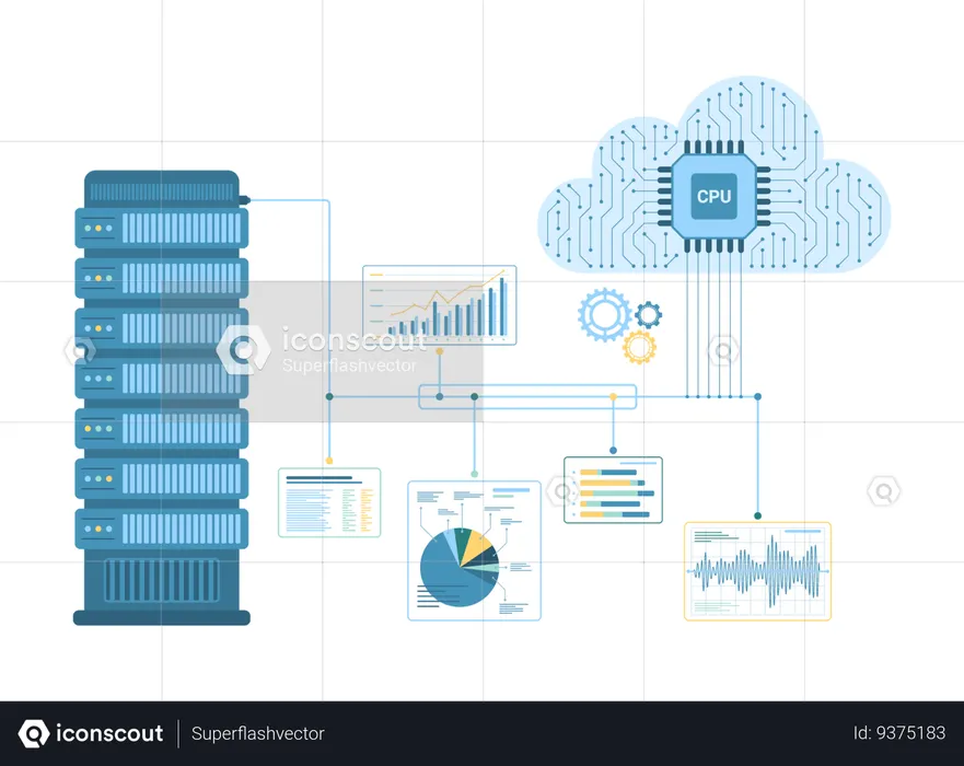 Big data infrastructure  Illustration