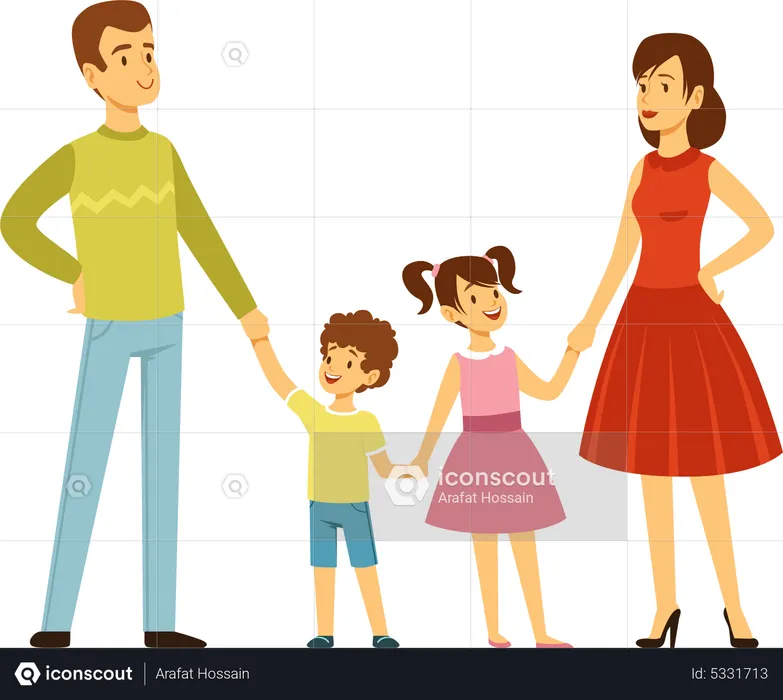 Big family  Illustration