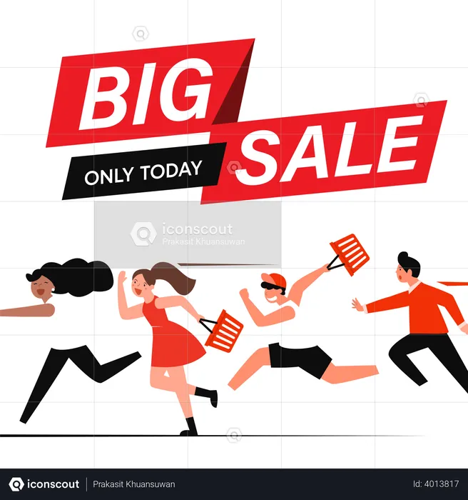 Big Shopping sale  Illustration