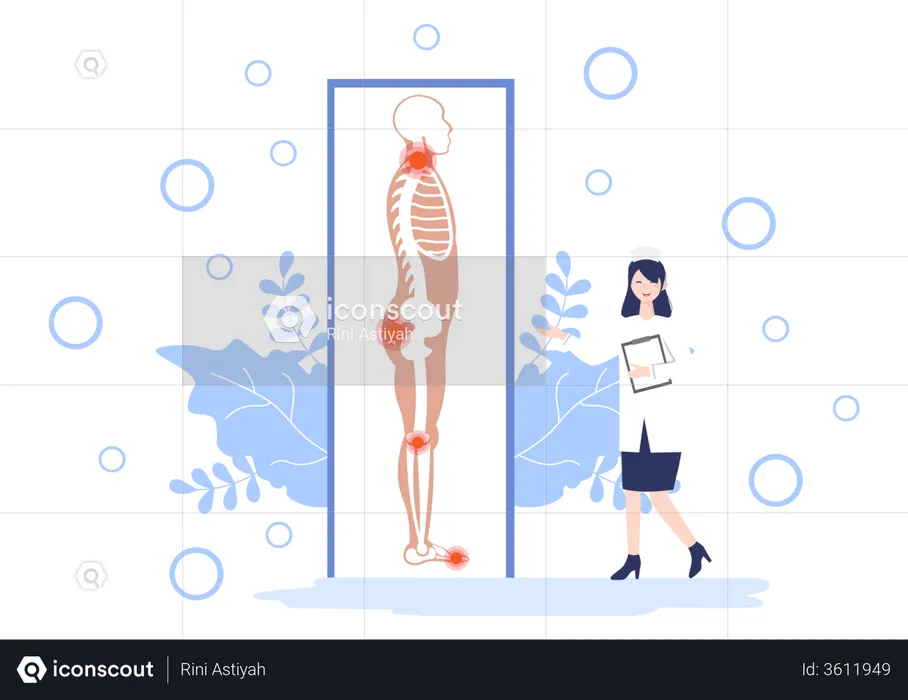 Bilan de santé des os  Illustration