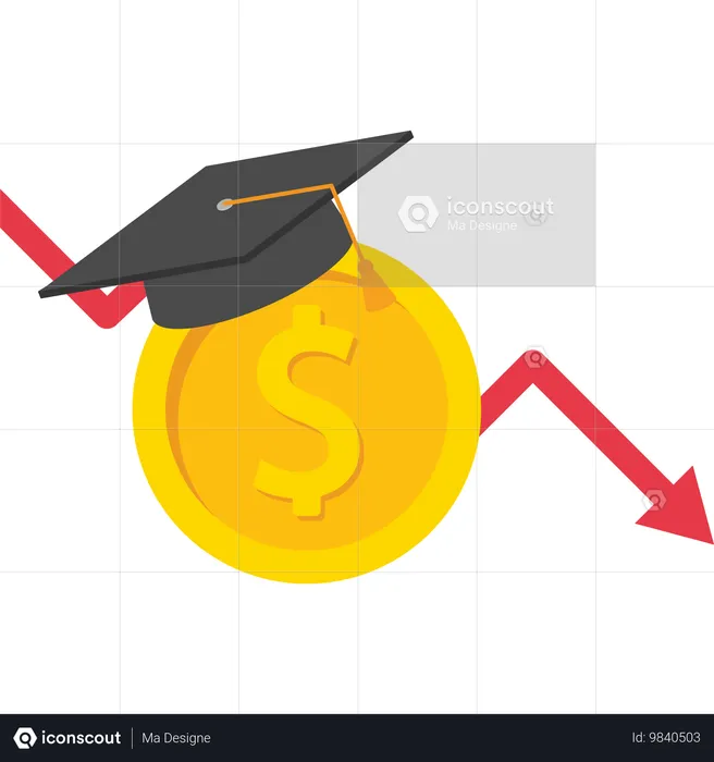 Bildung wird günstiger  Illustration