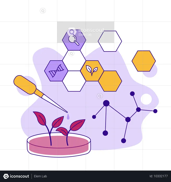 Bio plant Research  Illustration