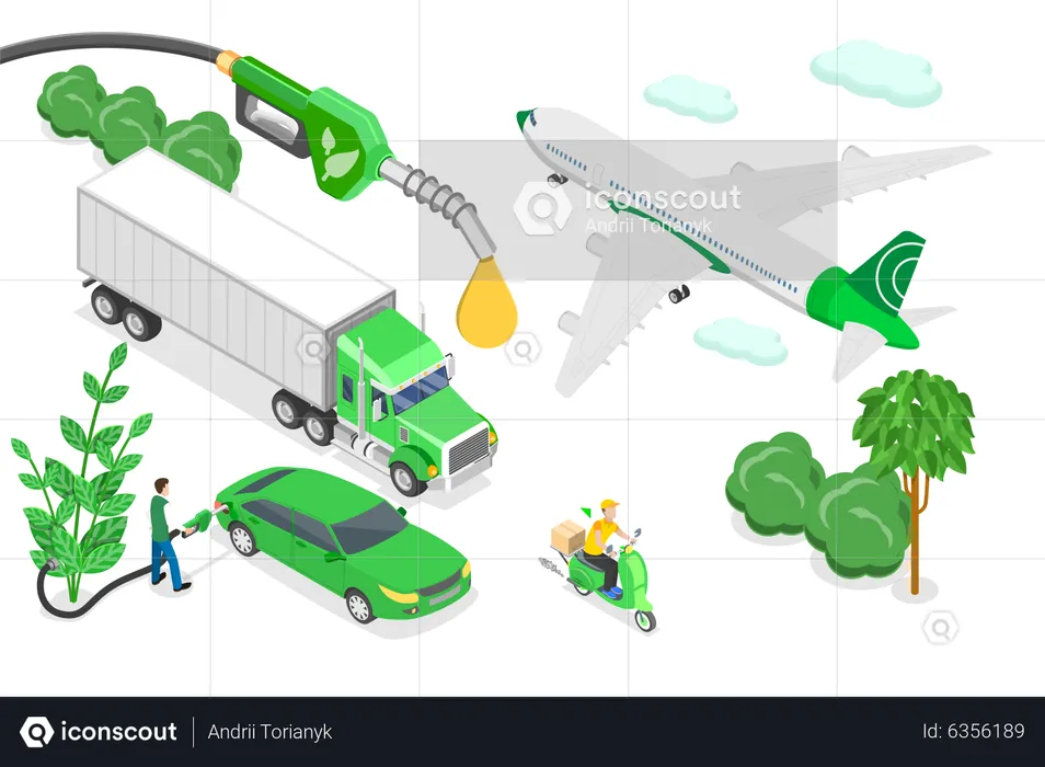 Biofuel Industry  Illustration