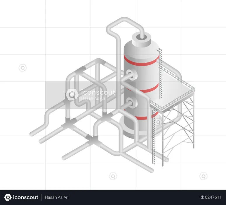 Biogas industry  Illustration