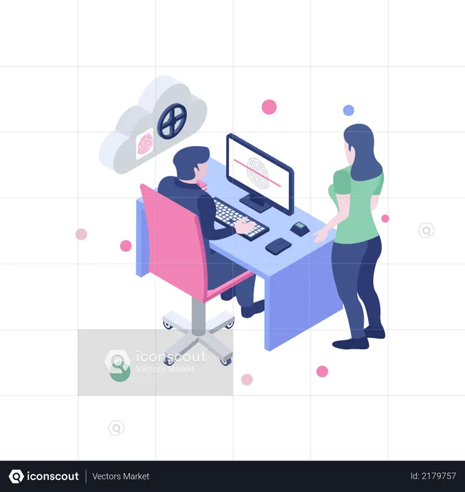 Biometric authentication  Illustration