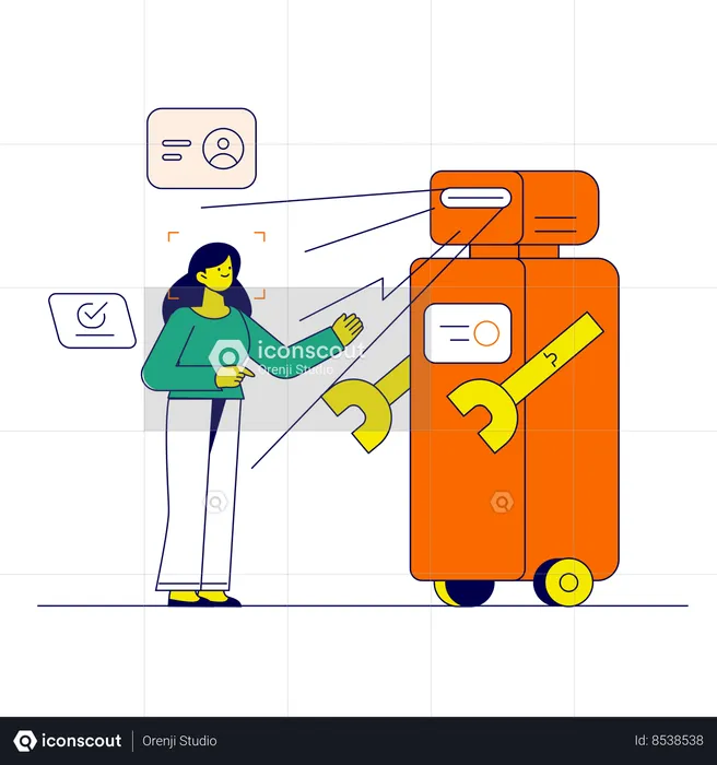 Biometric scanning  Illustration