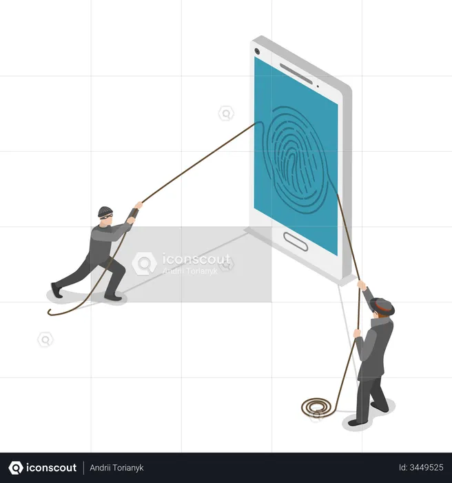 Biometric Security  Illustration