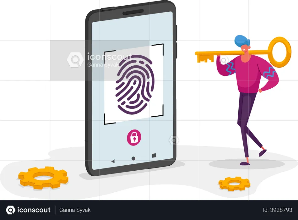 Biometric security  Illustration