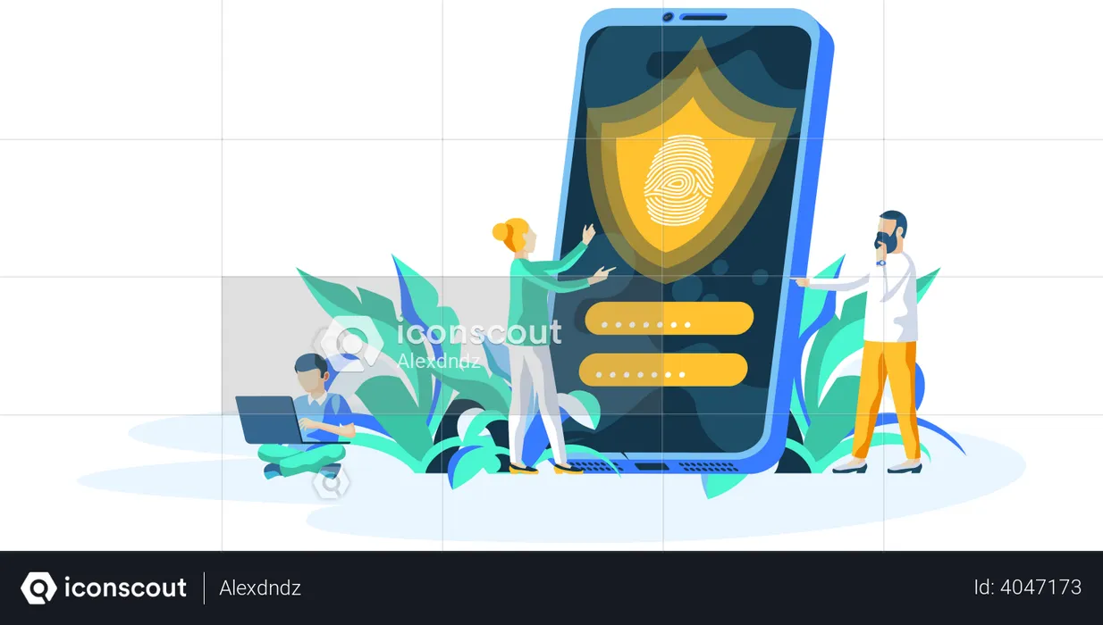 Biometric security  Illustration