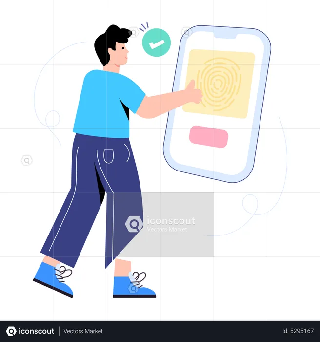 Biometric Verification  Illustration