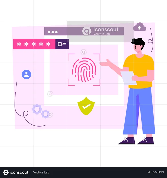 Biometric Website  Illustration