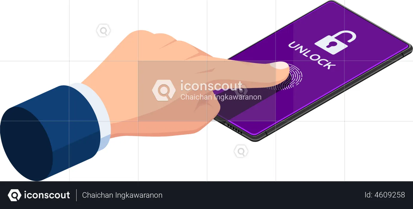 Biometrische Authentifizierung  Illustration