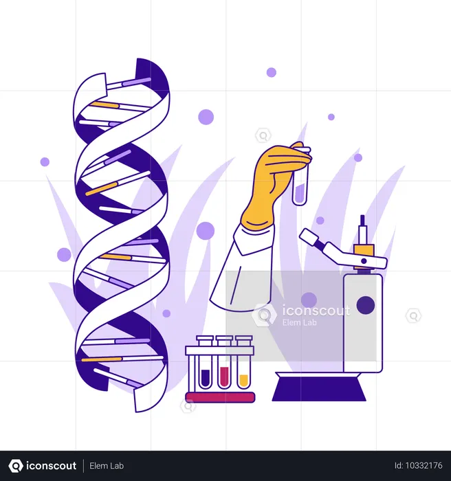 Biotechnologische Forschung  Illustration