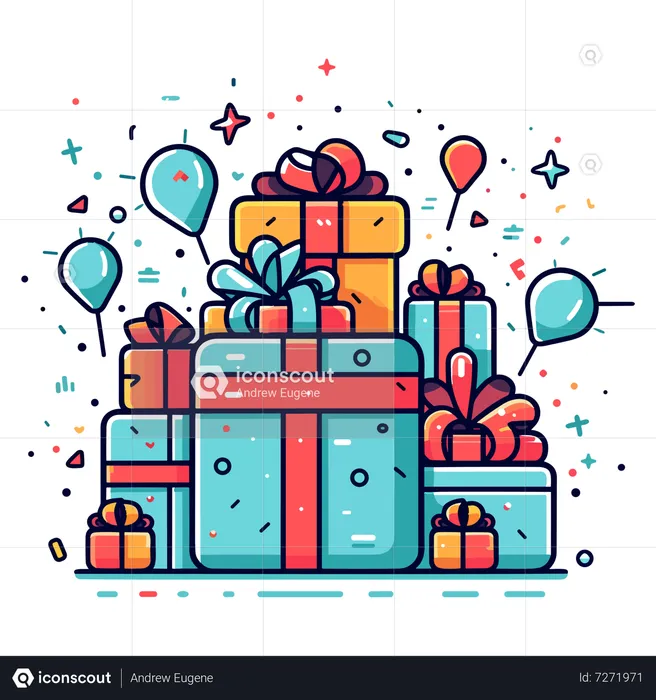 Birthday Gift  Illustration