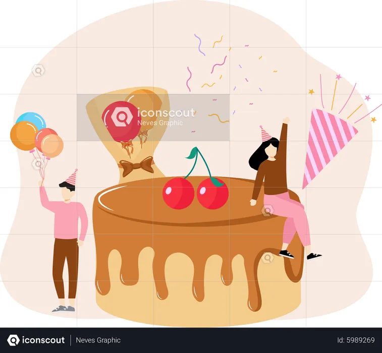 Birthday Party  Illustration