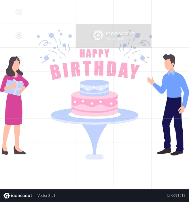 Birthday party  Illustration