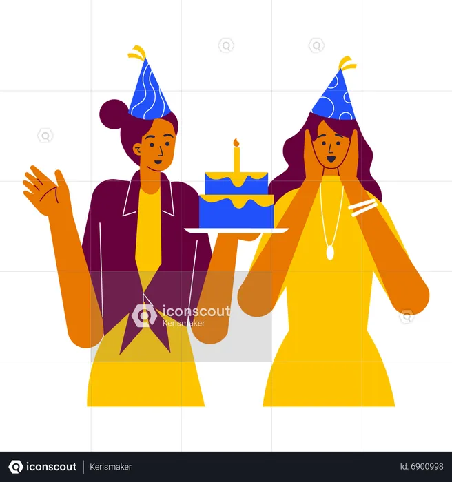 Birthday Surprise  Illustration