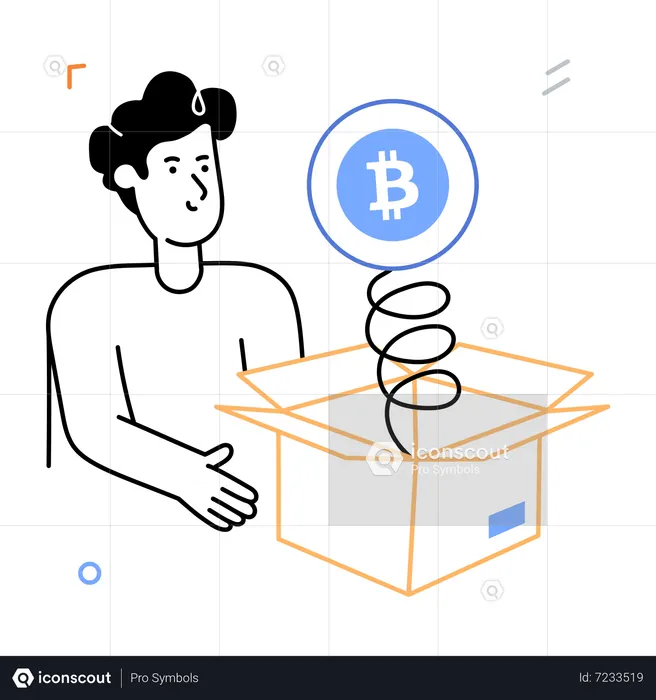 Bitcoin Box  Illustration