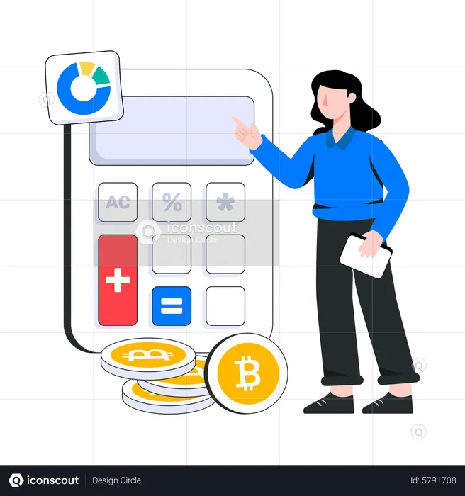 Bitcoin Calculation  Illustration