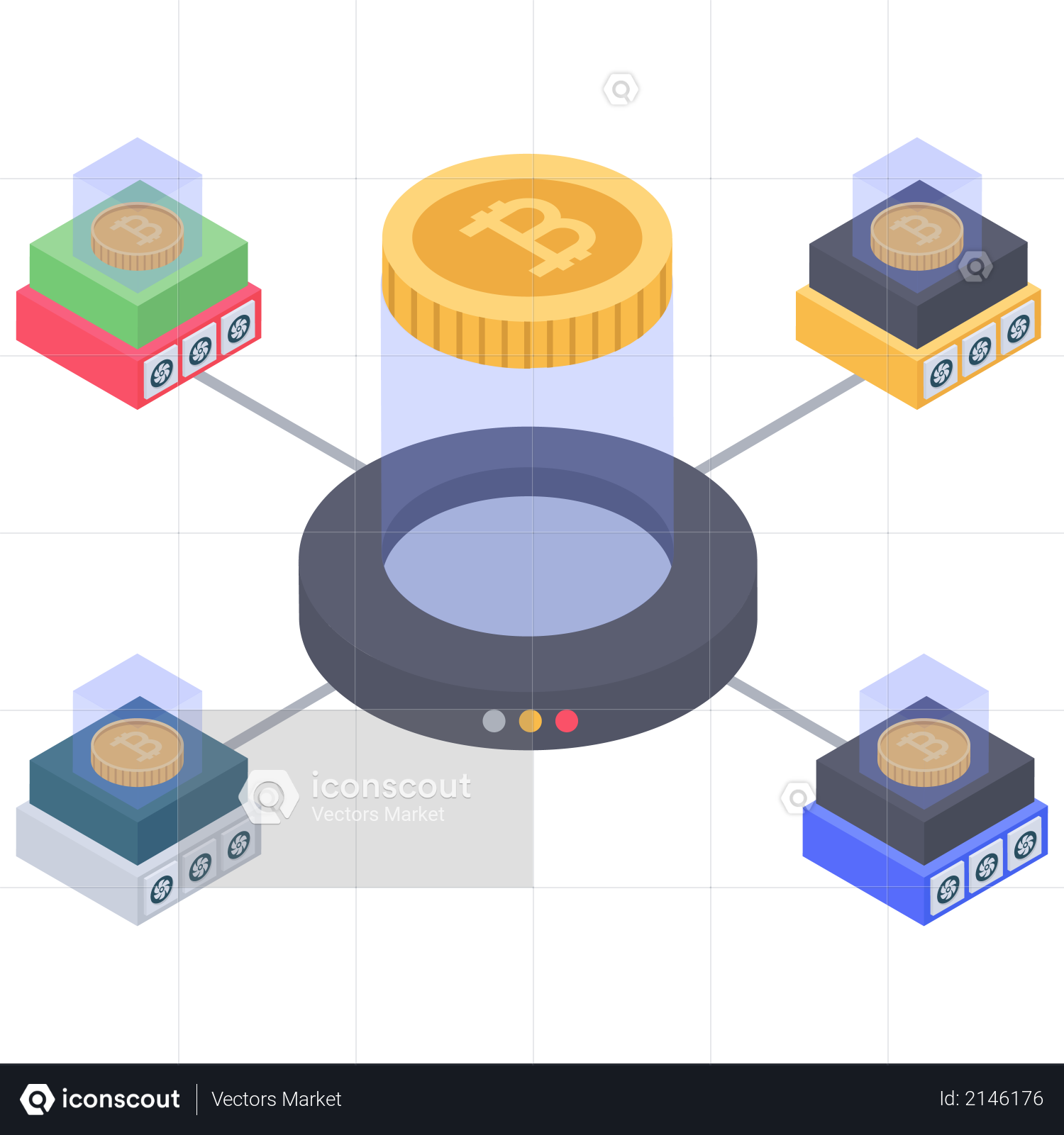 Bitcoin creation Illustration