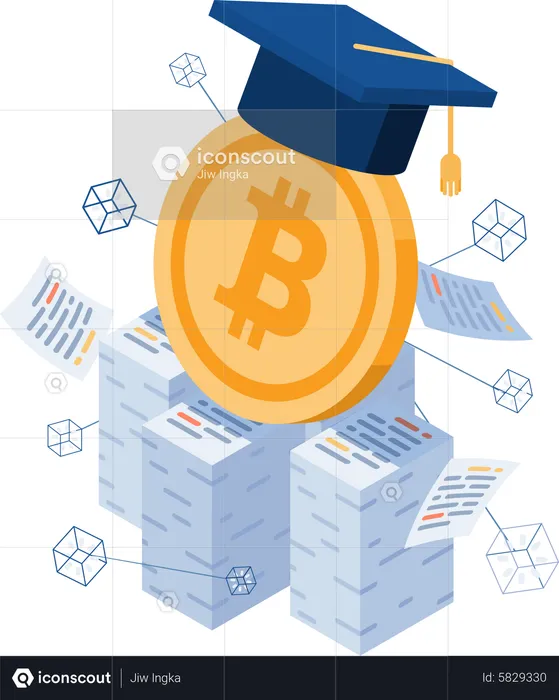 Bitcoin Education  Illustration