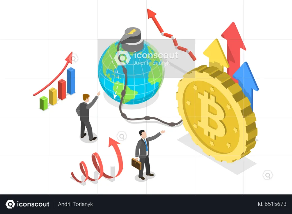Bitcoin Electricity Consumption  Illustration