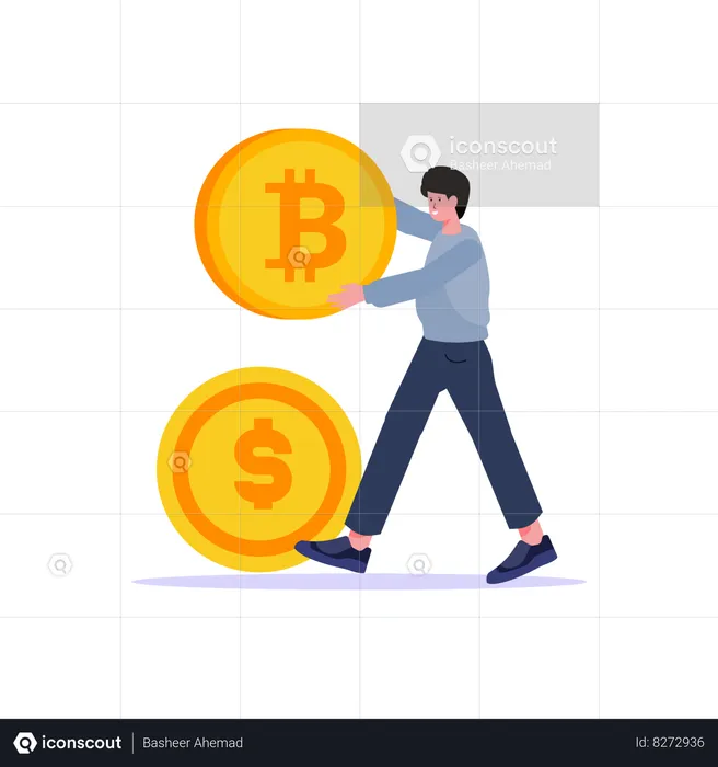 Bitcoin Exchange  Illustration