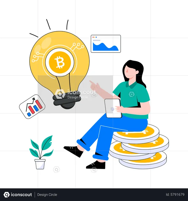 Bitcoin Idea  Illustration
