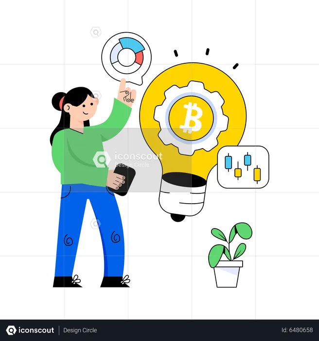 Bitcoin Idea  Illustration