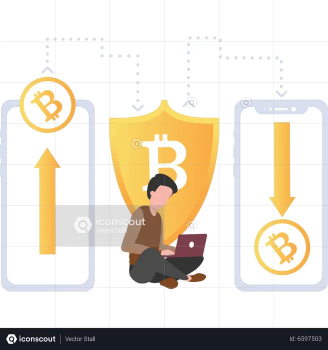 Bitcoin investor  Illustration