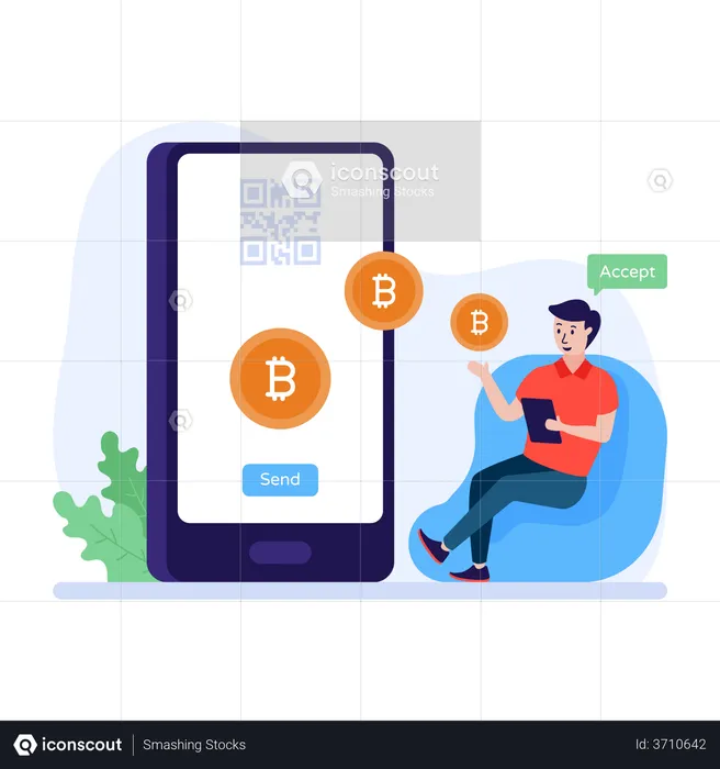 Bitcoin lightning network for payments  Illustration