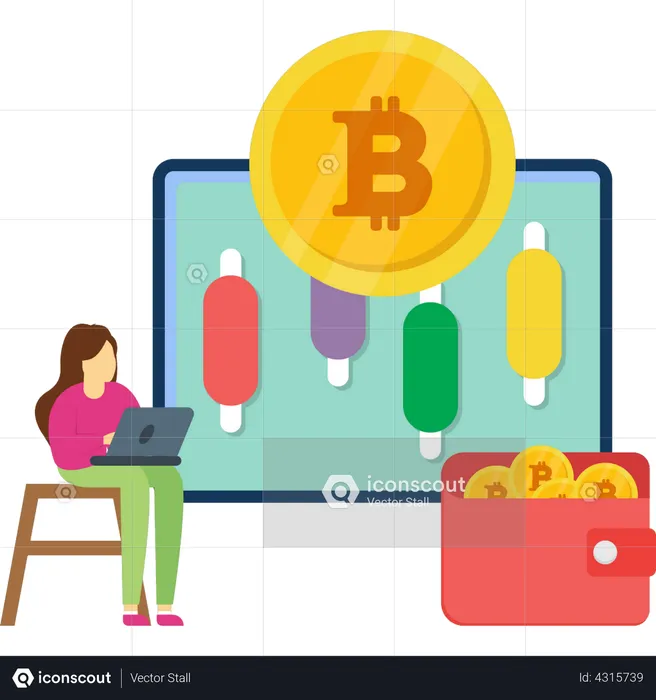 Bitcoin-Marktanalyse  Illustration