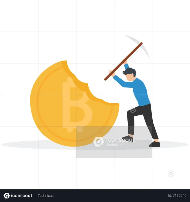 Bitcoin miner  Illustration