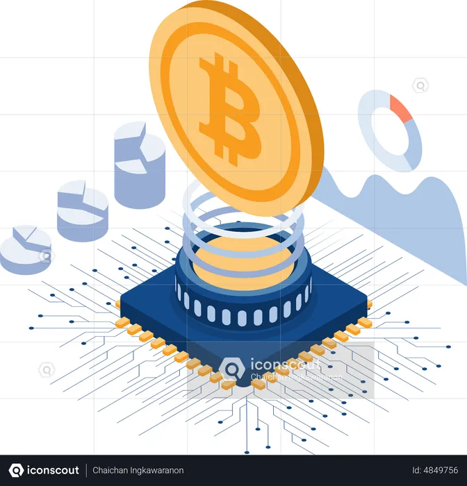 Bitcoin Mining  Illustration