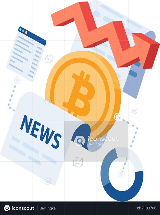 Noticias de Bitcoin y análisis de datos de criptomonedas  Ilustración